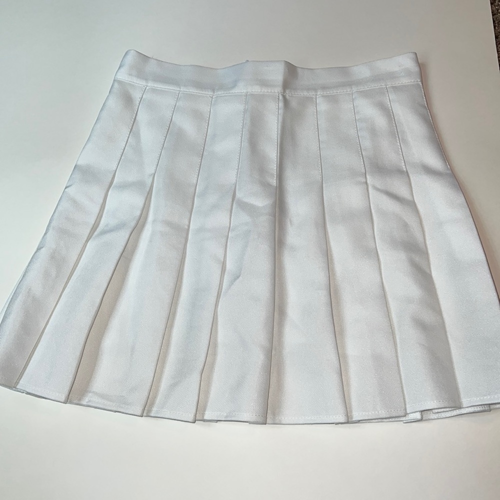 White Pleated Tennis Skirt